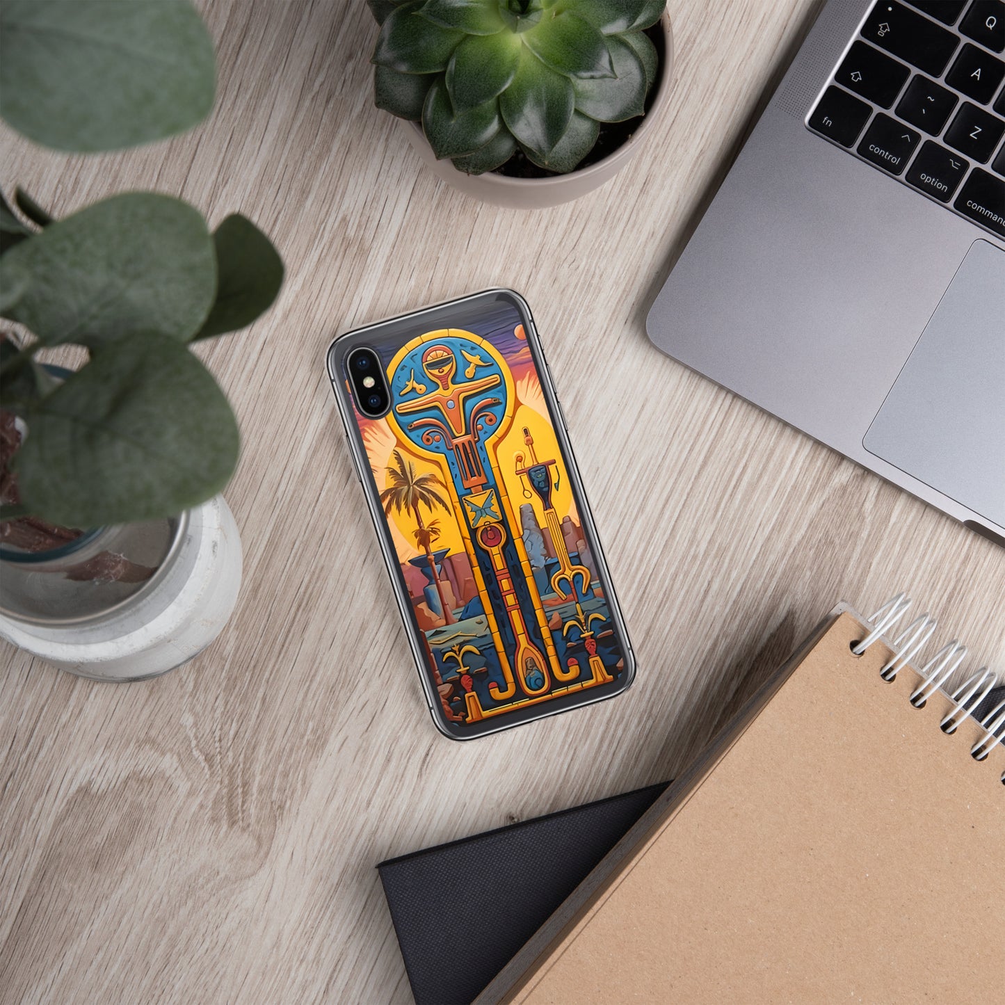 Coque pour iPhone® : La croix d'Ankh, symbole de vie éternelle