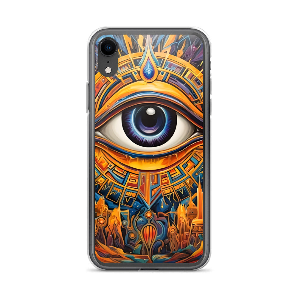 Coque d'iPhone® rigide : L'oeil d'Horus, guérison et protection