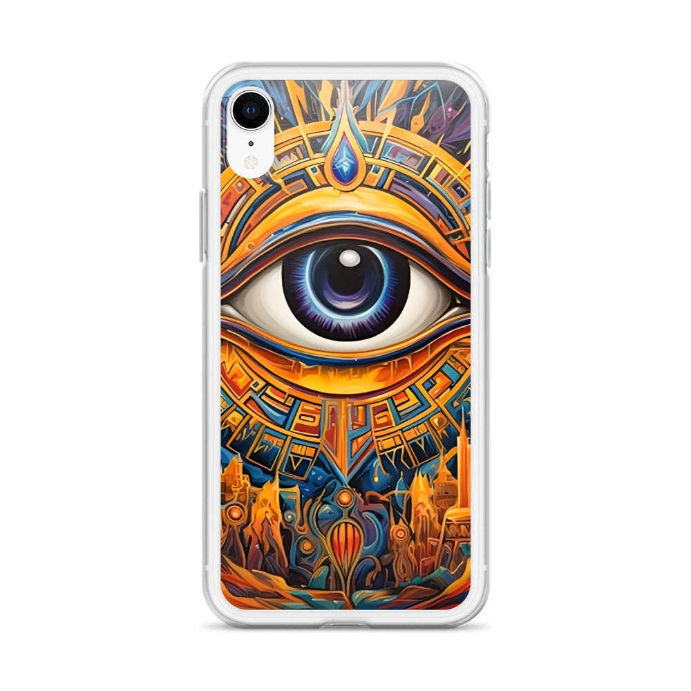 Coque d'iPhone® rigide : L'oeil d'Horus, guérison et protection