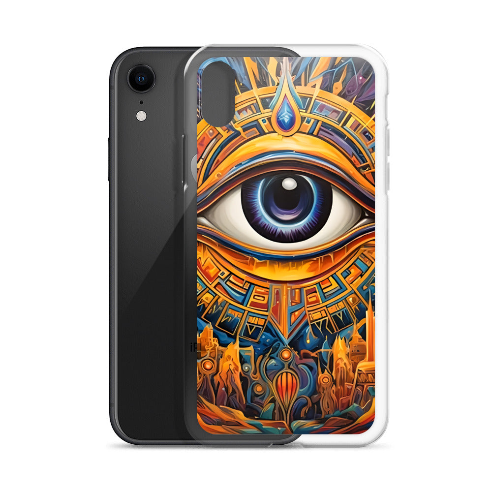 Coque d'iPhone® rigide : L'oeil d'Horus, guérison et protection