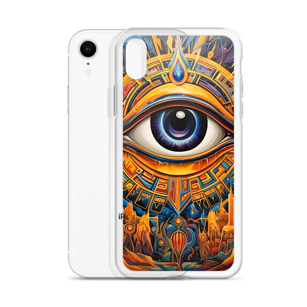 Coque d'iPhone® rigide : L'oeil d'Horus, guérison et protection