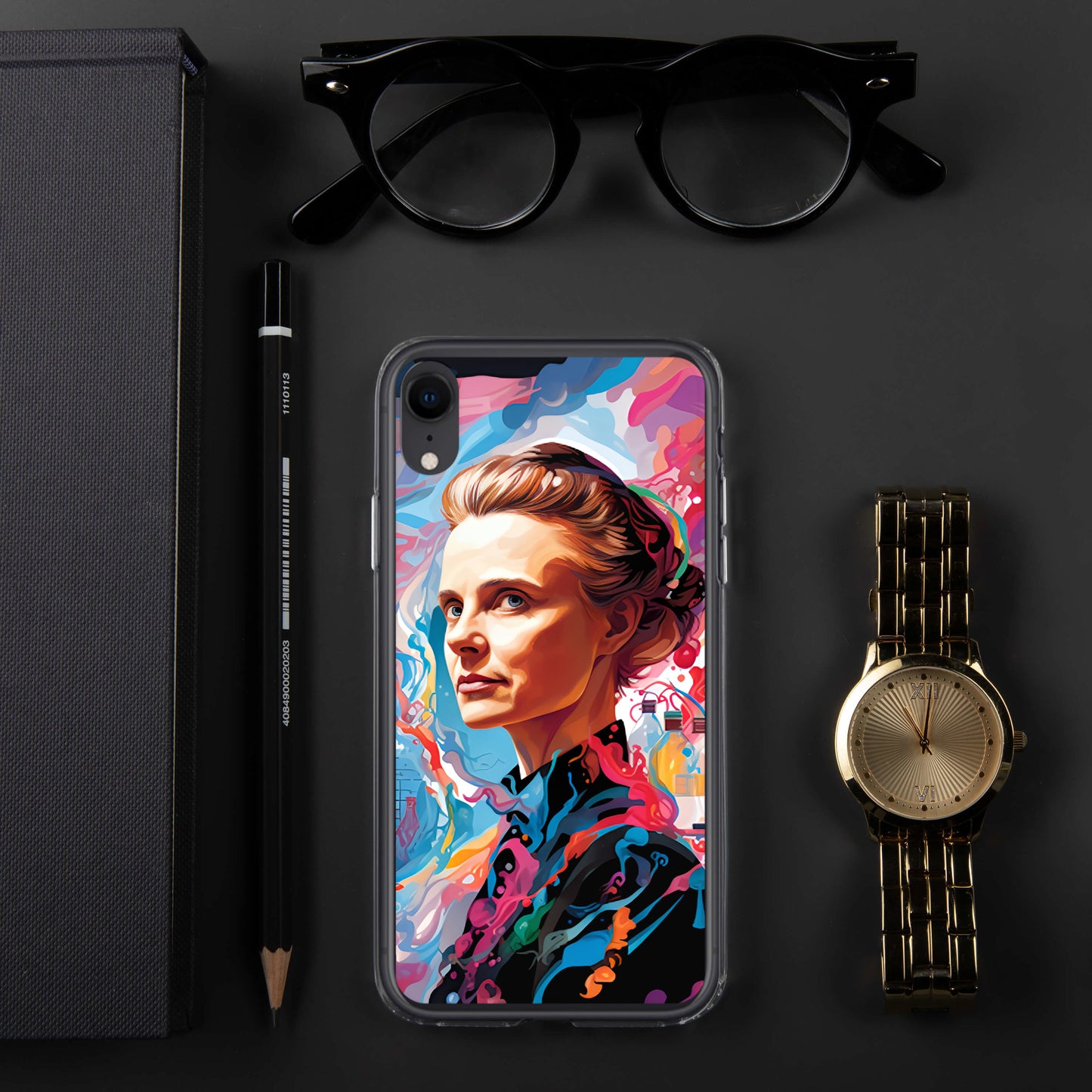 Coque pour iPhone® : Marie Curie, rayonnement scientifique