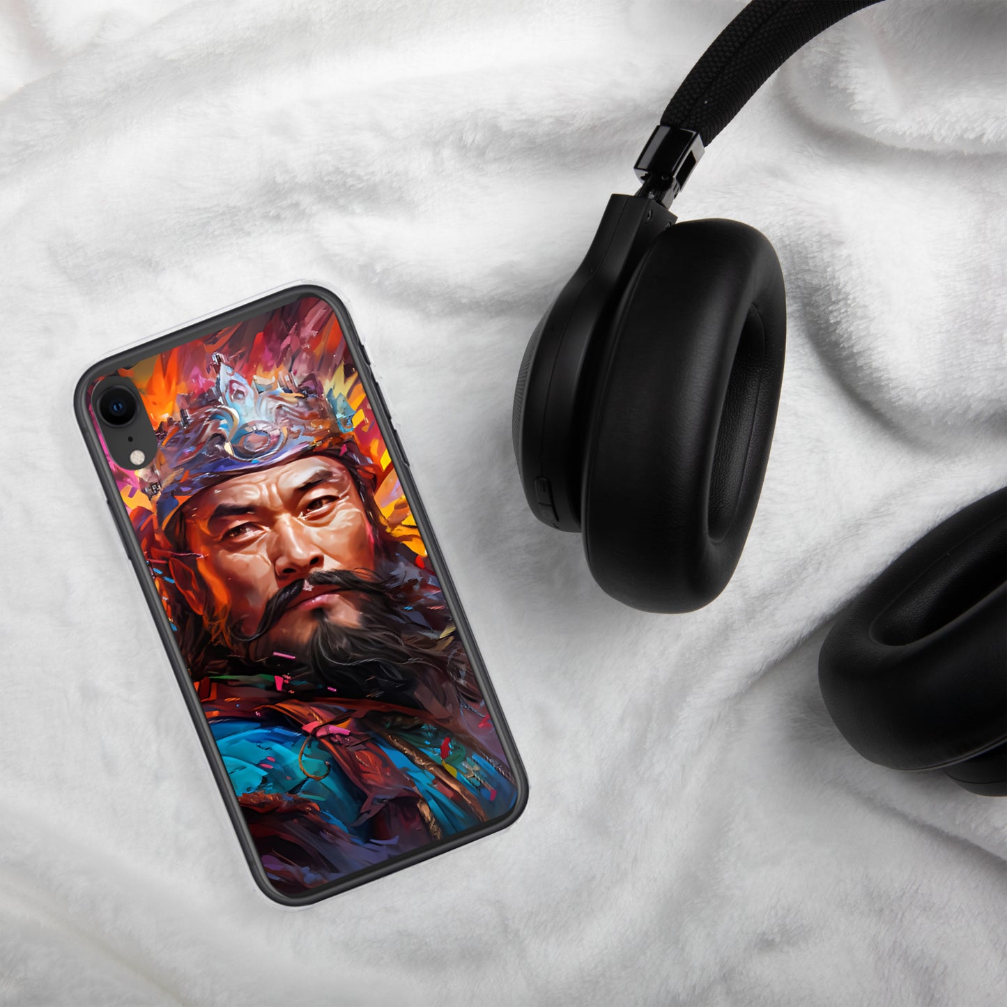 Coque pour iPhone® : Genghis Khan, guerrier des steppes