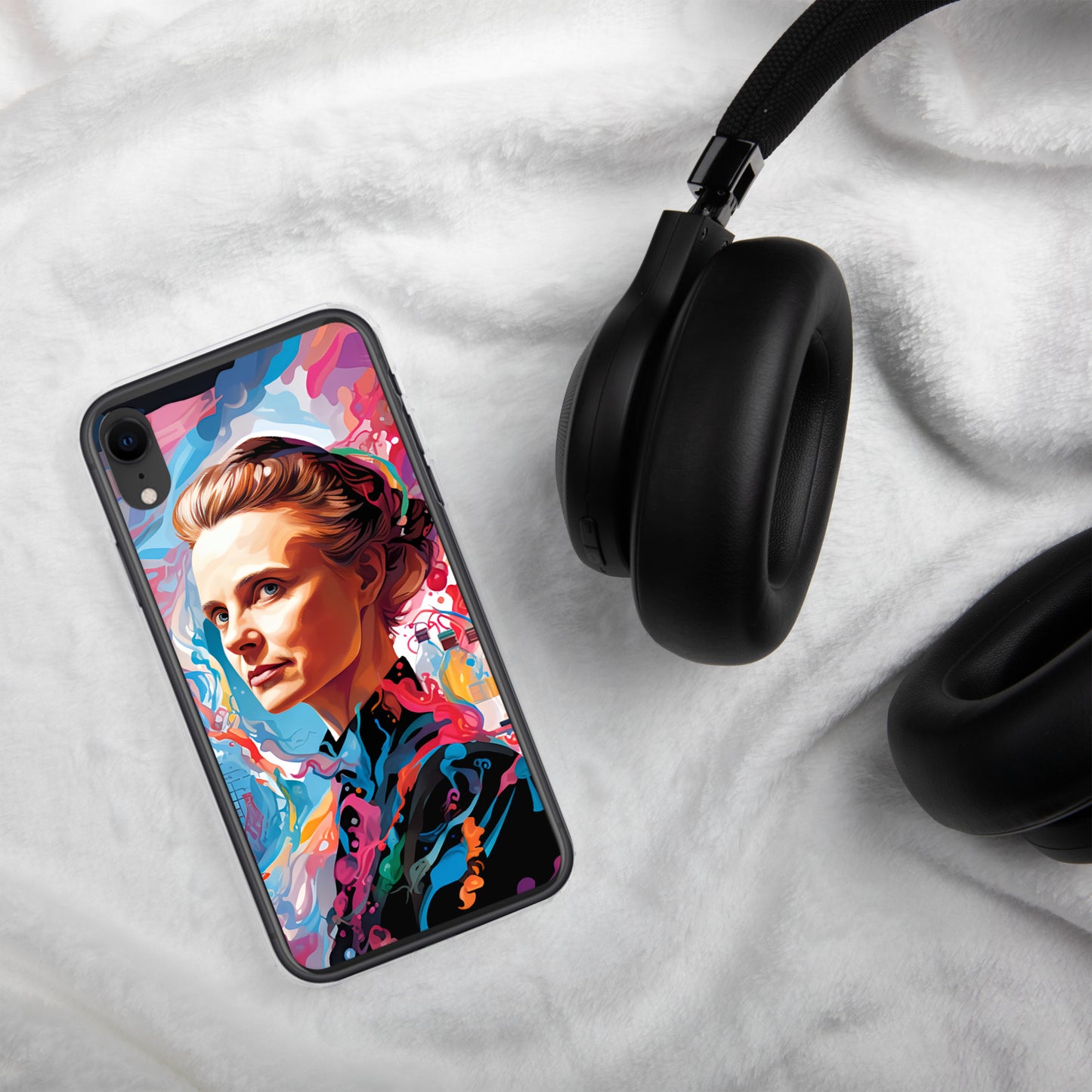 Coque pour iPhone® : Marie Curie, rayonnement scientifique