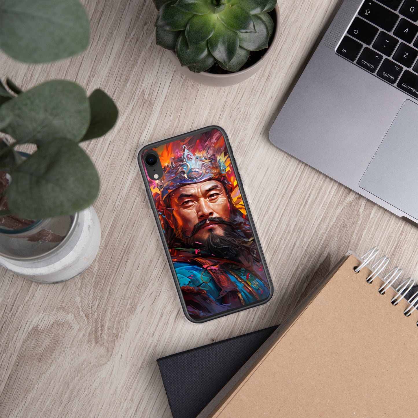 Coque pour iPhone® : Genghis Khan, guerrier des steppes