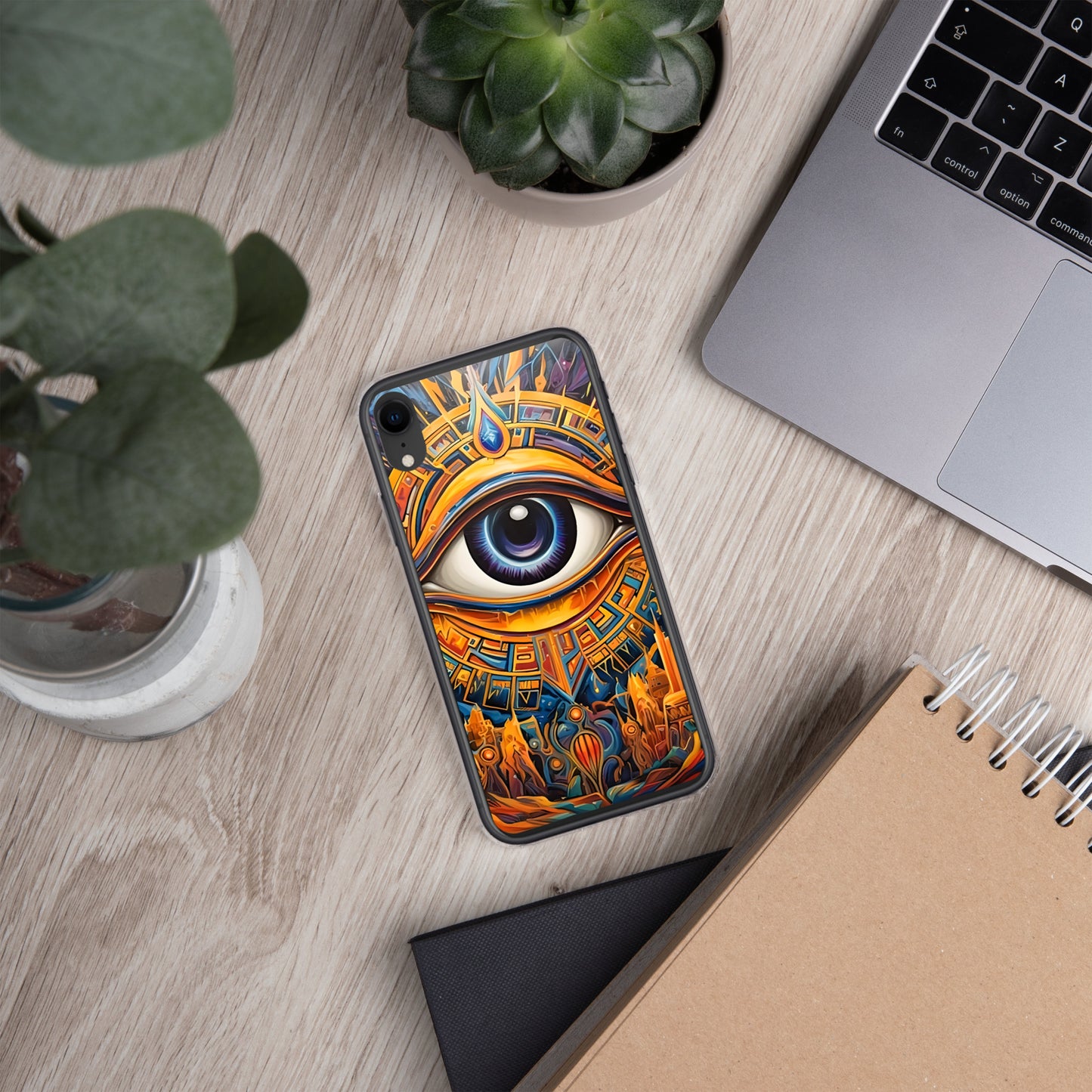 Coque pour iPhone® : L'oeil d'Horus, guérison et protection