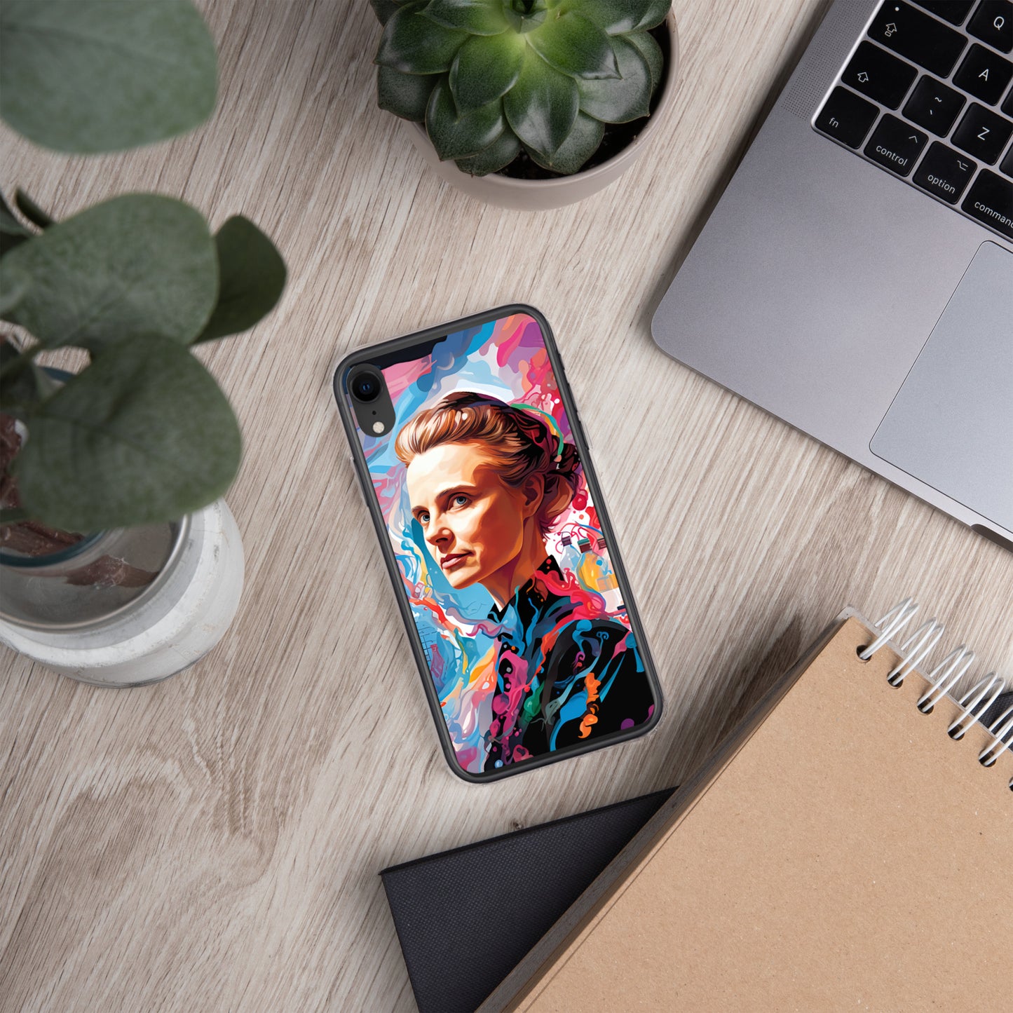 Coque pour iPhone® : Marie Curie, rayonnement scientifique