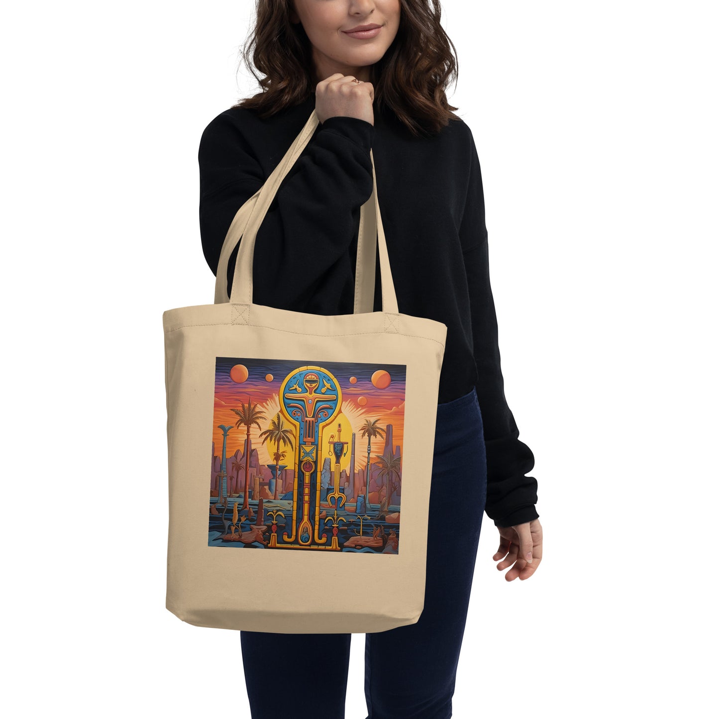 Tote Bag Bio : La croix d'Ankh, symbole de la vie éternelle