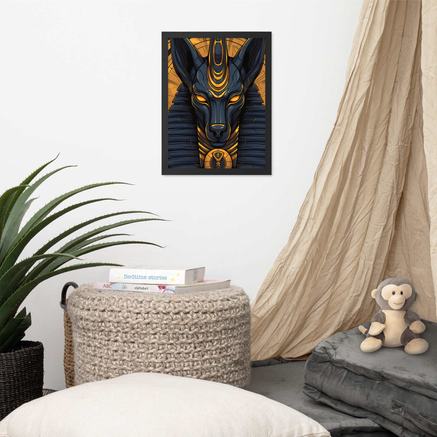 Tableau : Anubis, dieu de la mort et de la renaissance