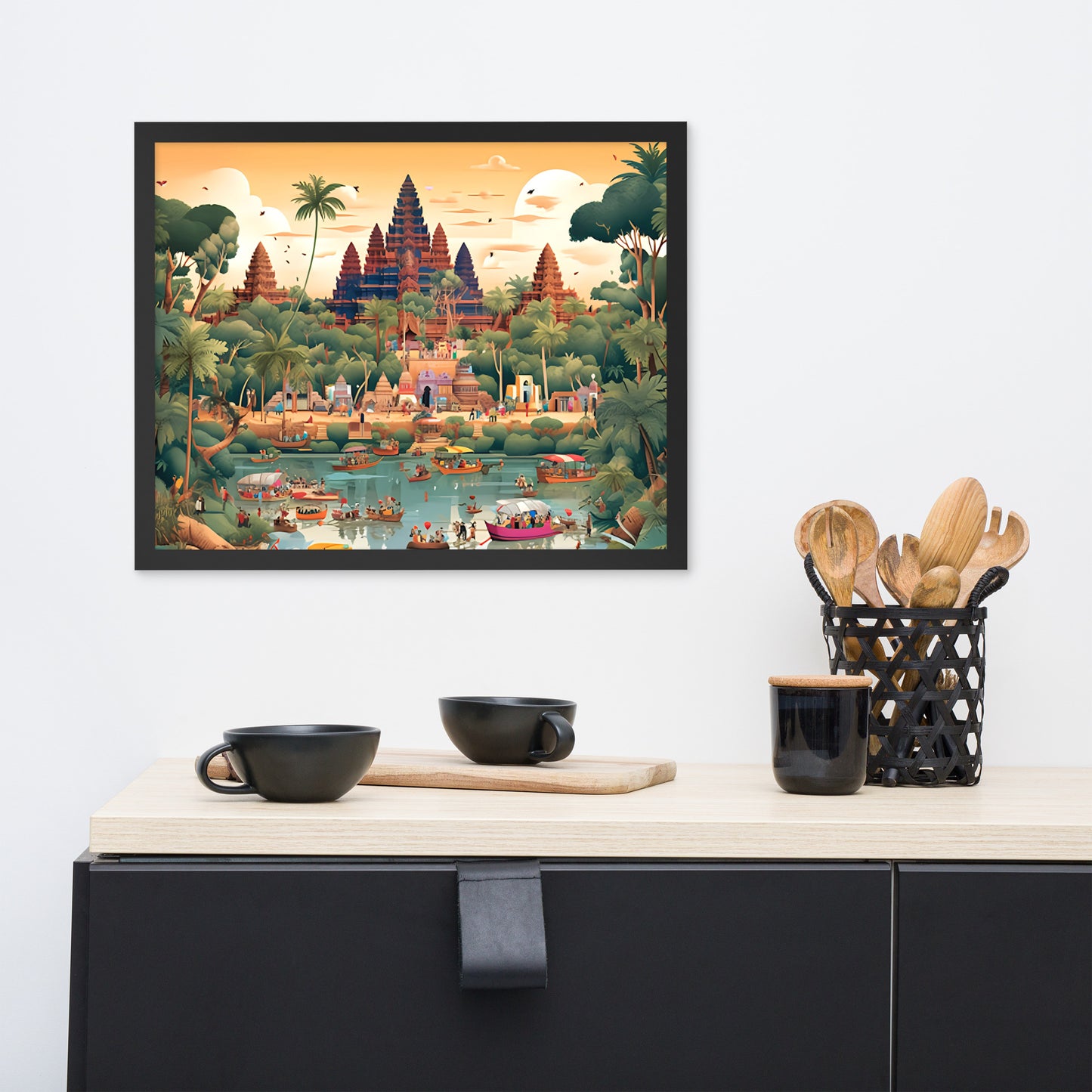 Tableau : Angkor Wat, merveille architecturale