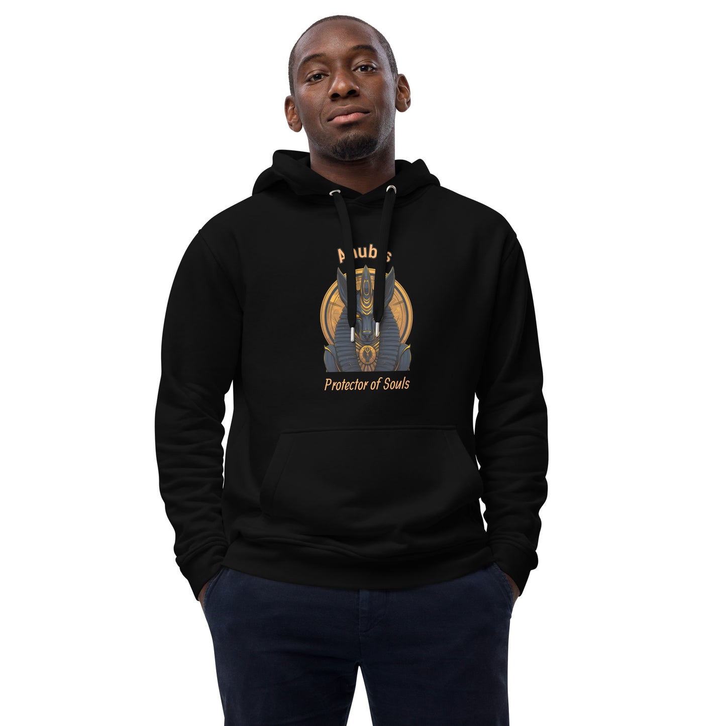 Sweat à capuche premium écologique : Anubis, protector of souls