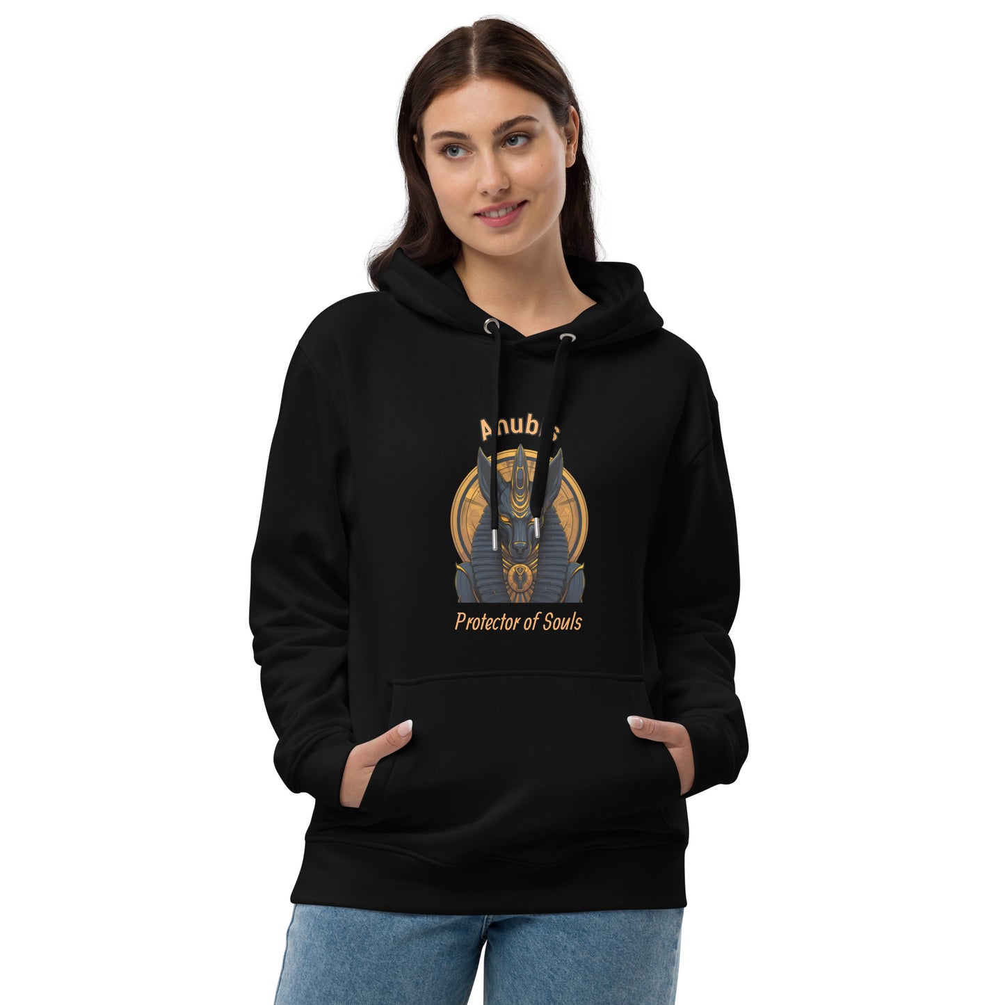 Sweat à capuche premium écologique : Anubis, protector of souls