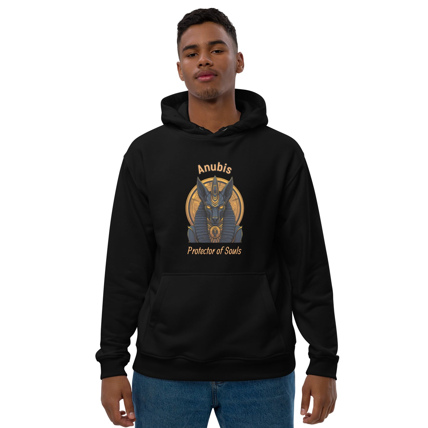 Sweat à capuche premium écologique : Anubis, protector of souls