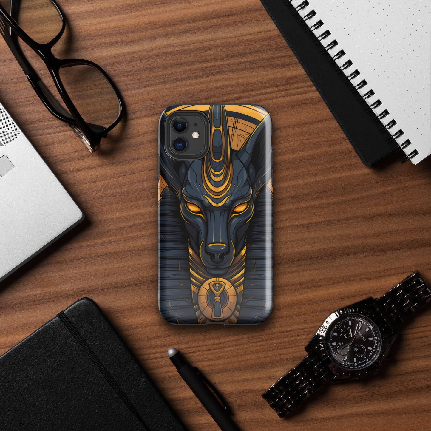 Coque d'iPhone® rigide : Anubis, Dieu de la mort et de la renaissance