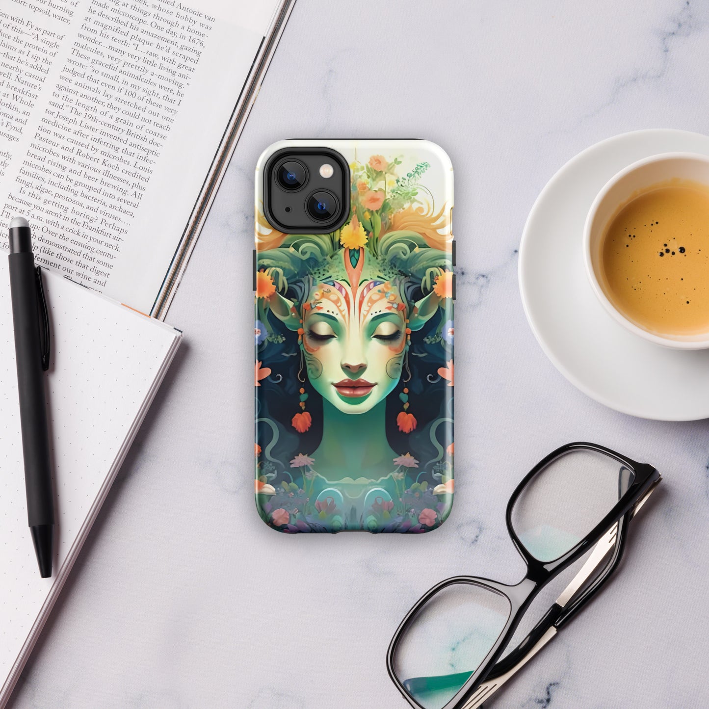 Coque d'iPhone® rigide : Hathor, déesse originelle