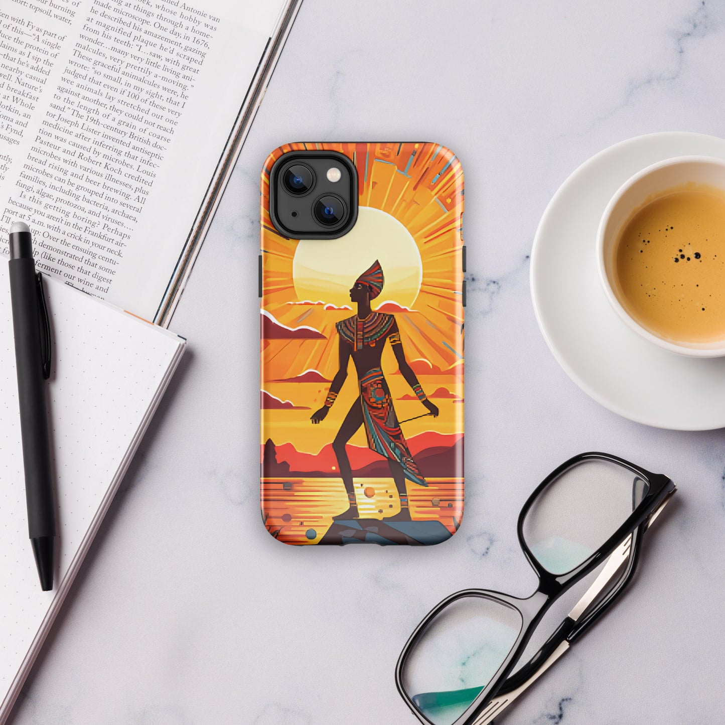 Coque d'iPhone® rigide : Akhenaton, pharaon iconique