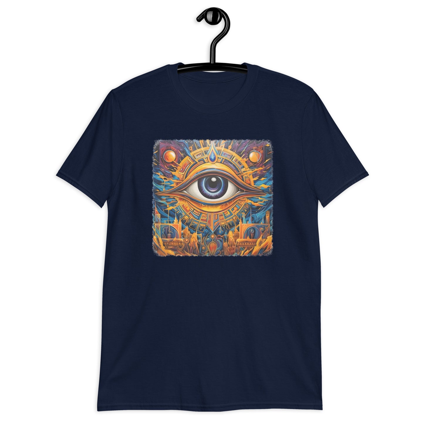 T-shirt Unisexe à Manches Courtes : L'oeil d'Horus, guérison et protection