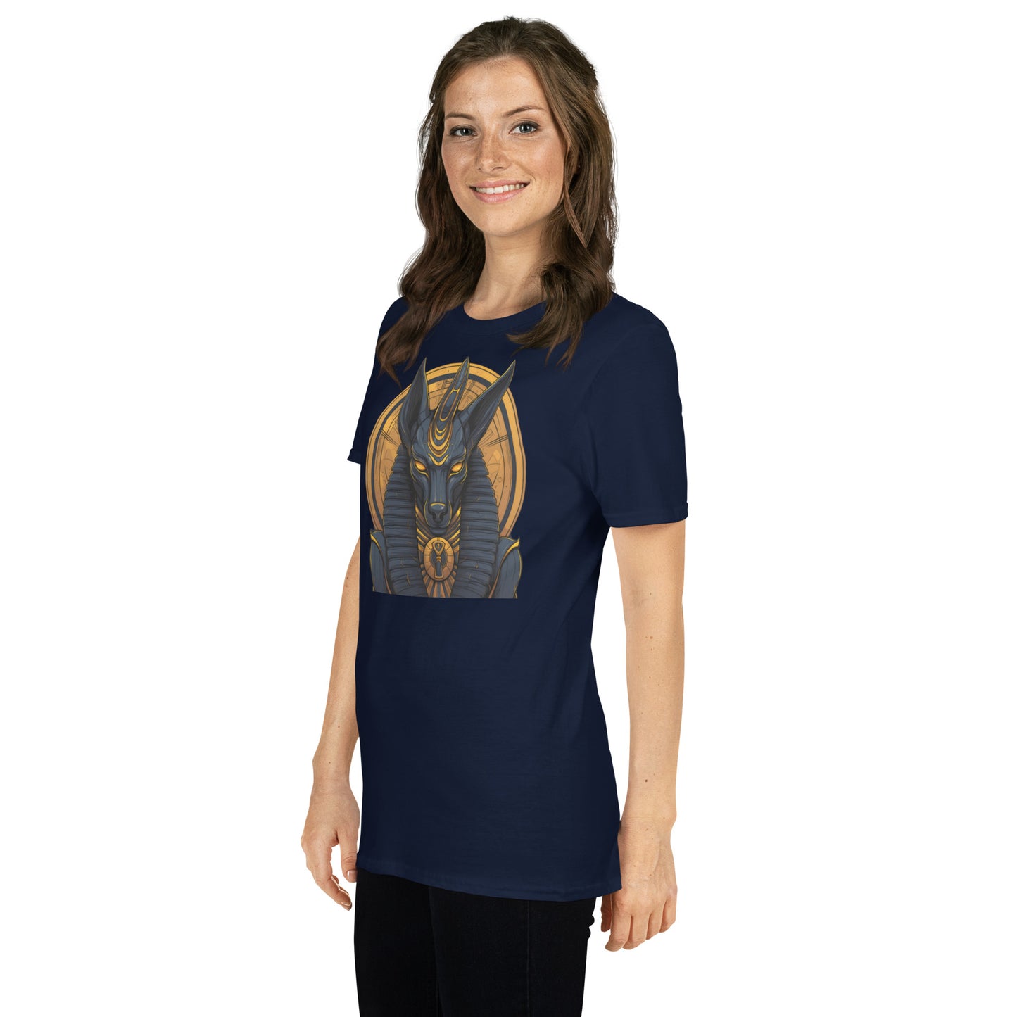 T-shirt Unisexe à Manches Courtes : Anubis, dieu de la mort et de la renaissance