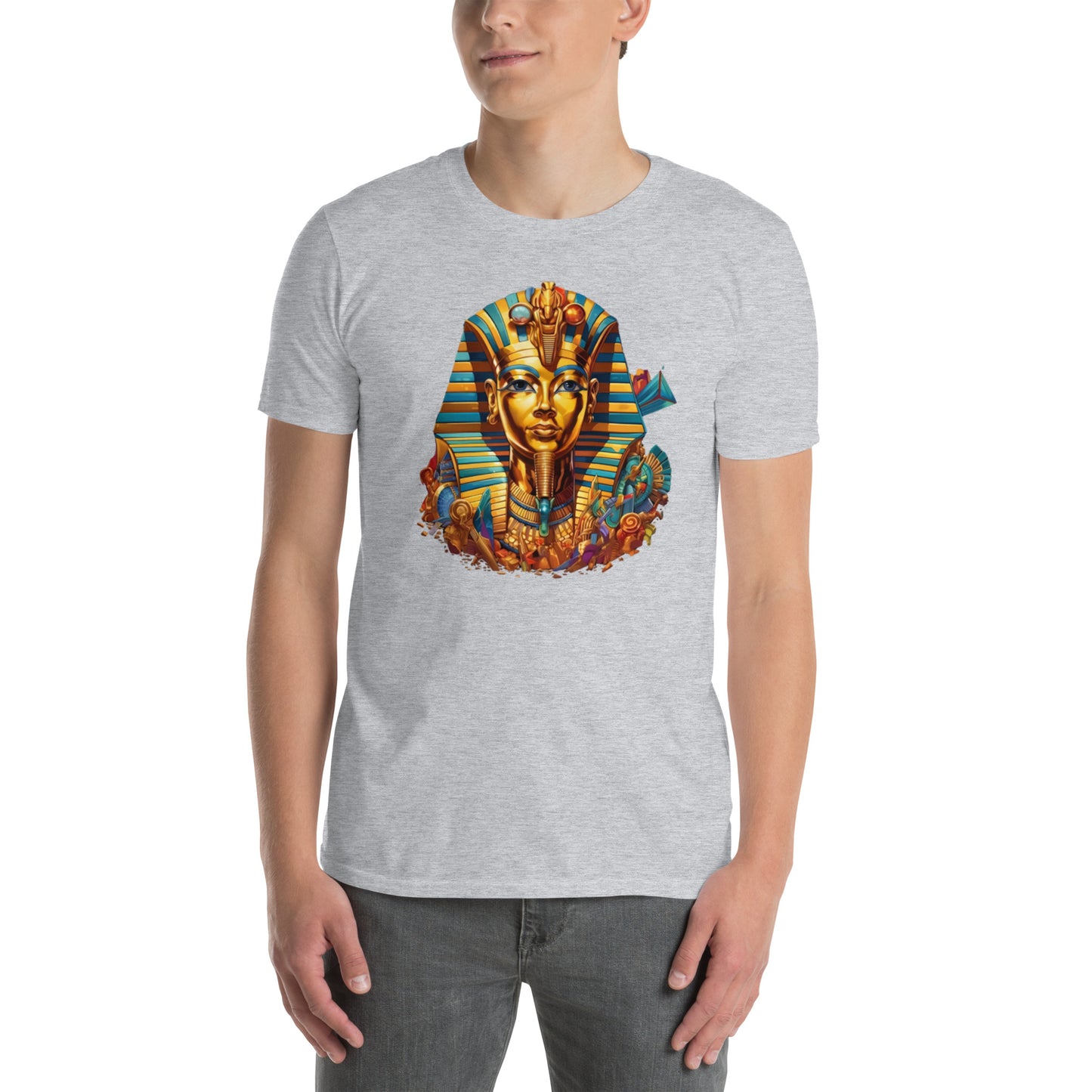 T-shirt Unisexe à Manches Courtes : Toutankhamon, figure mythique