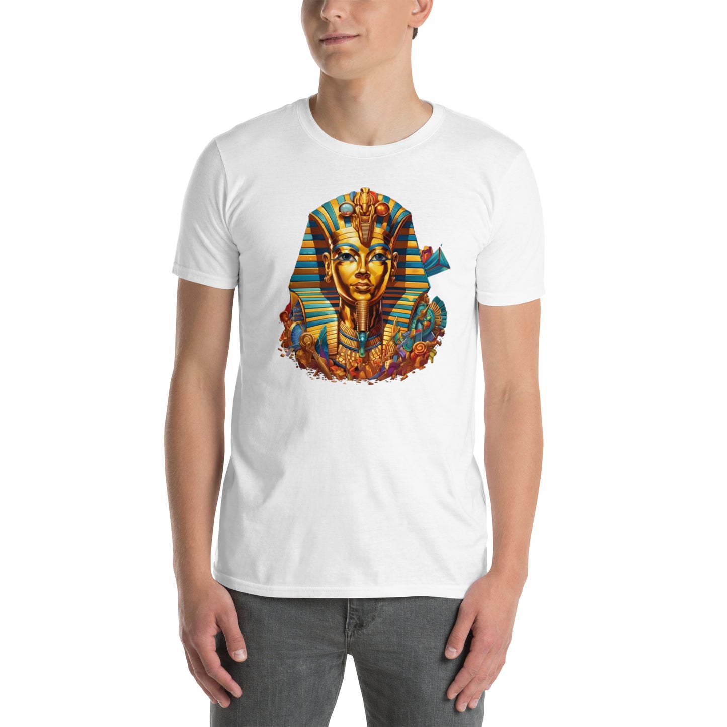 T-shirt Unisexe à Manches Courtes : Toutankhamon, figure mythique