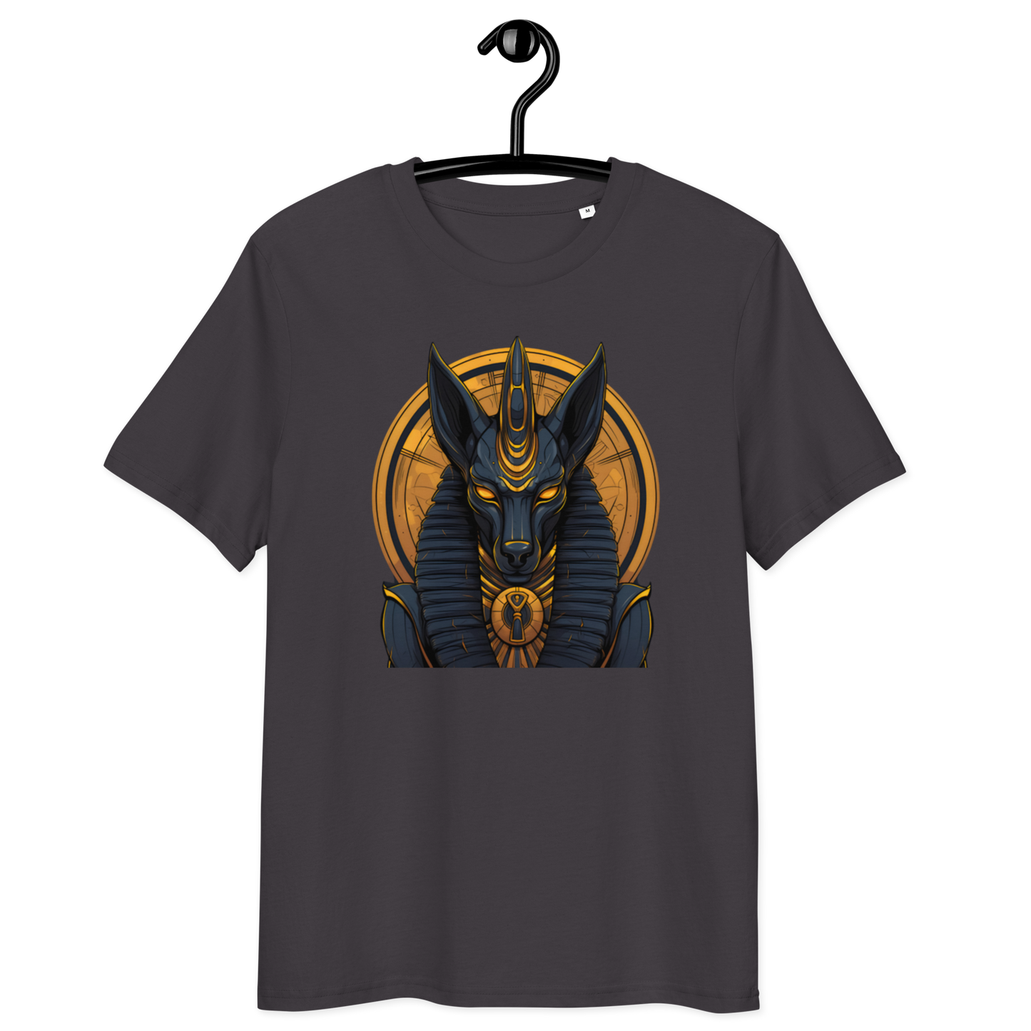 T-shirt unisexe en coton biologique : Anubis, Dieu de la mort et de la renaissance