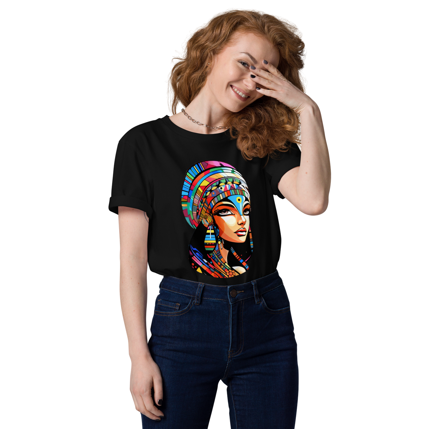 T-shirt unisexe en coton biologique - La dernière Reine d'Egypte