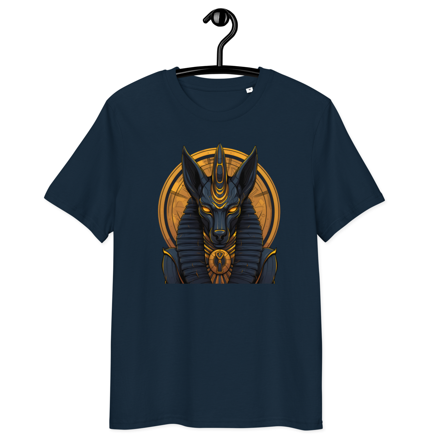 T-shirt unisexe en coton biologique : Anubis, Dieu de la mort et de la renaissance