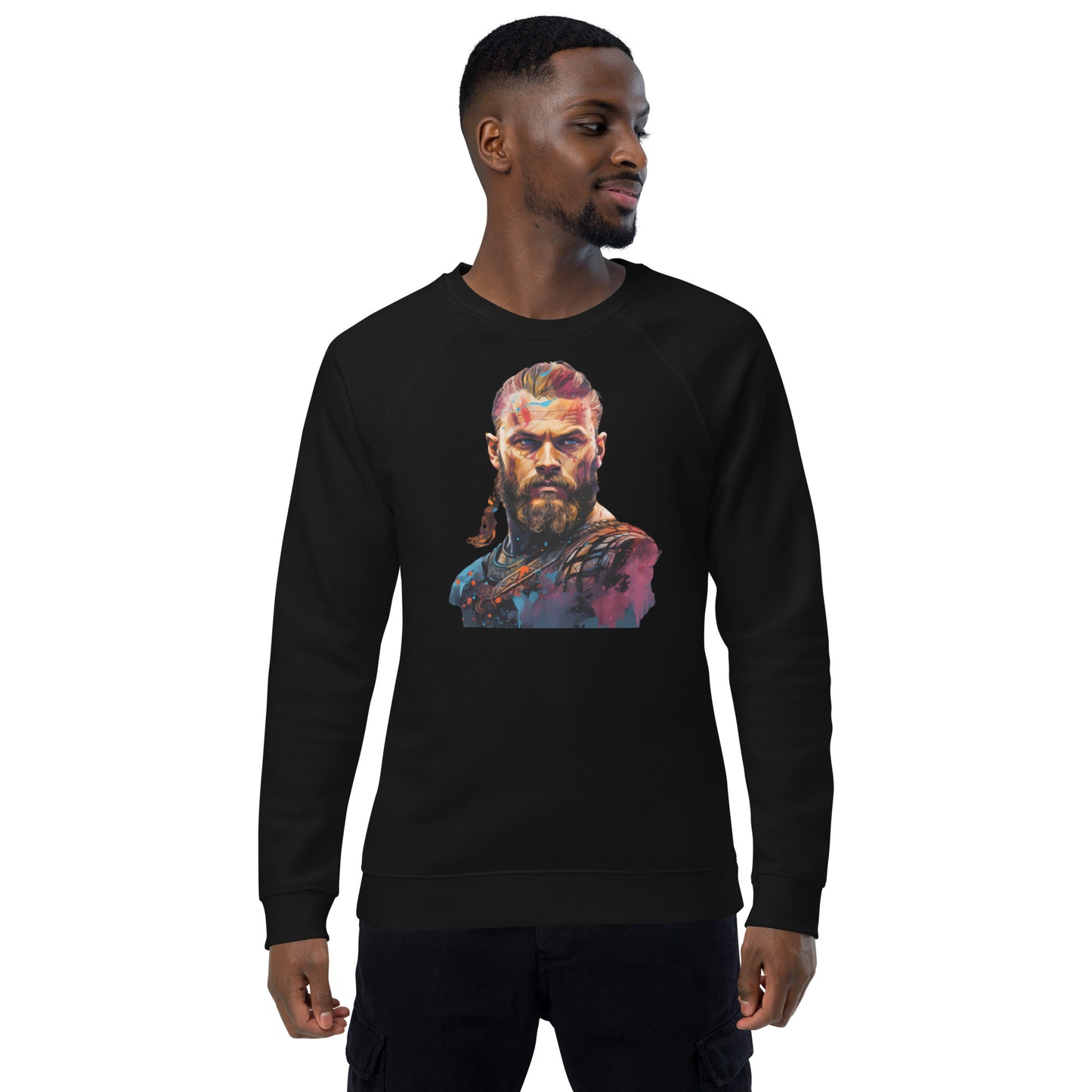 Sweatshirt écologique raglan unisexe : L'Âge Viking