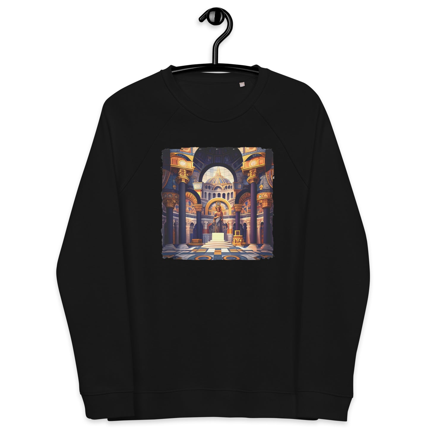 Sweatshirt écologique raglan unisexe : L'Âge d'or Byzantin