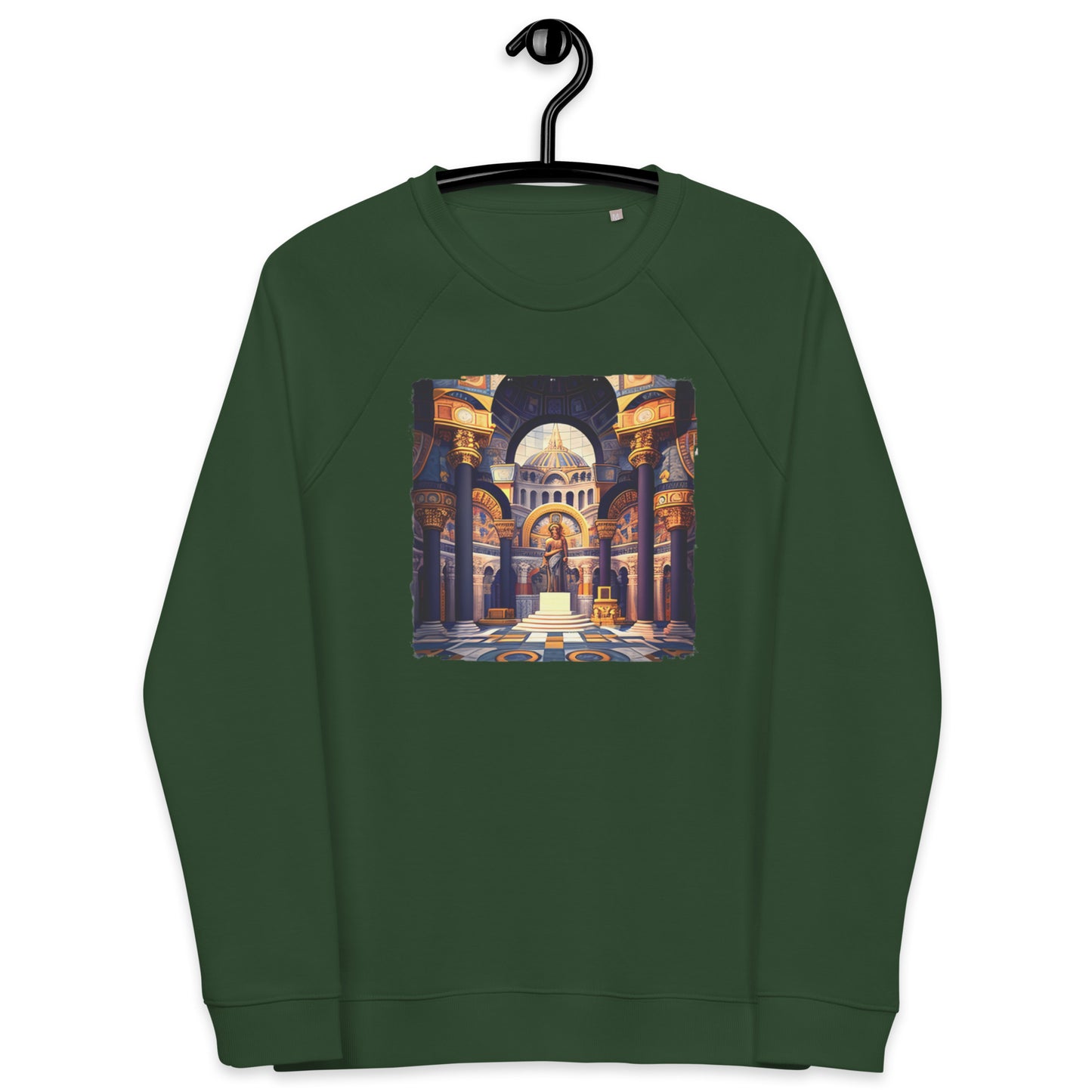 Sweatshirt écologique raglan unisexe : L'Âge d'or Byzantin