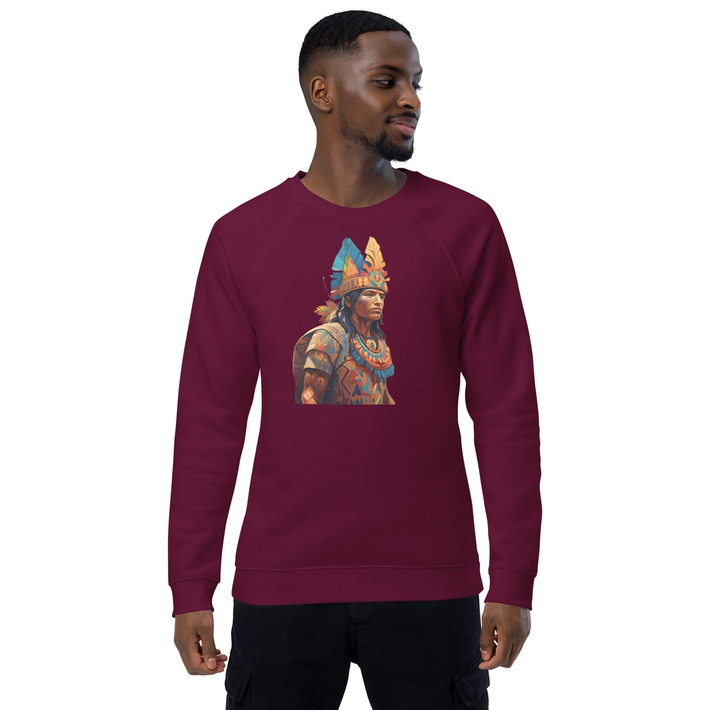 Sweatshirt écologique raglan unisexe : Les Incas, mystère au coeur des Andes