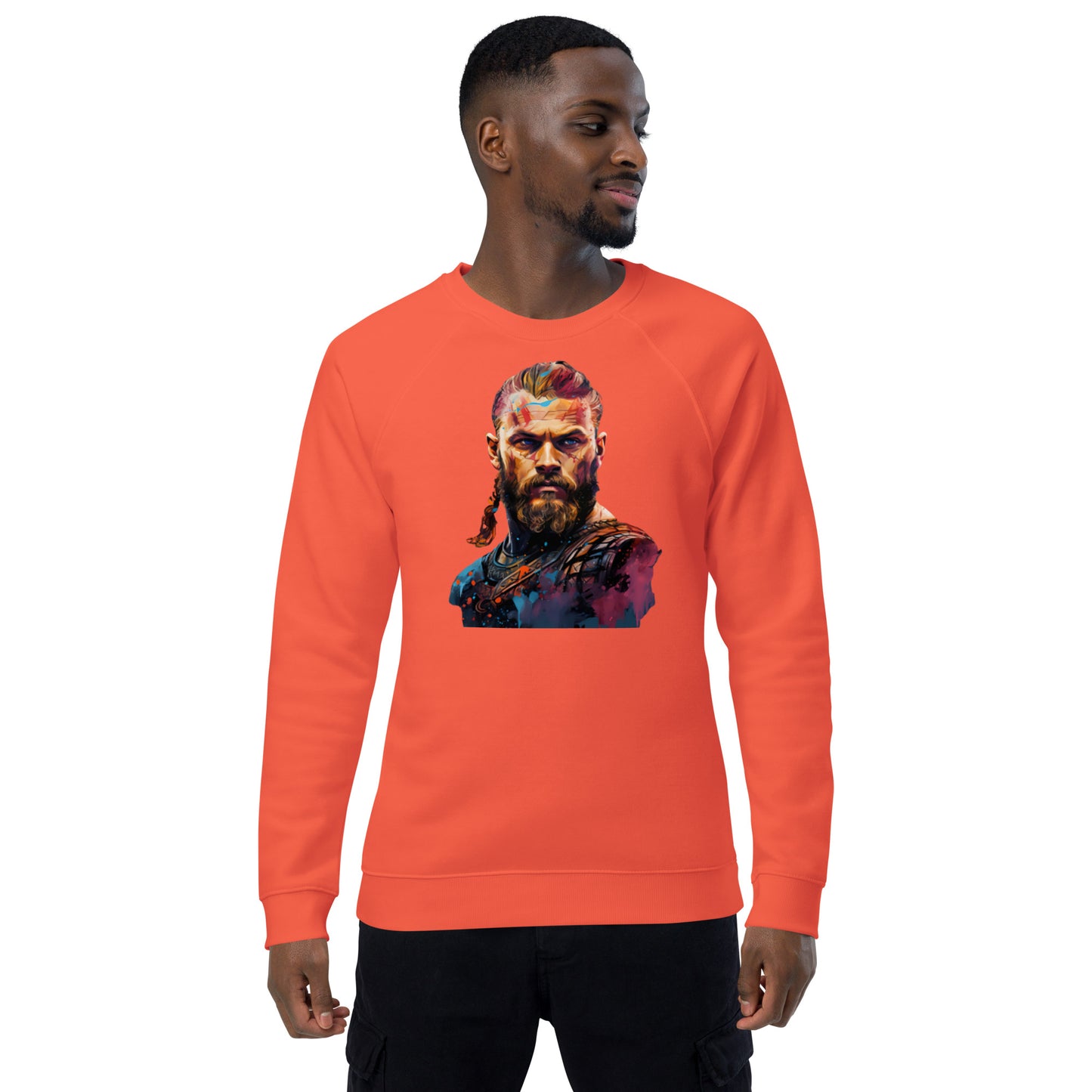 Sweatshirt écologique raglan unisexe : L'Âge Viking