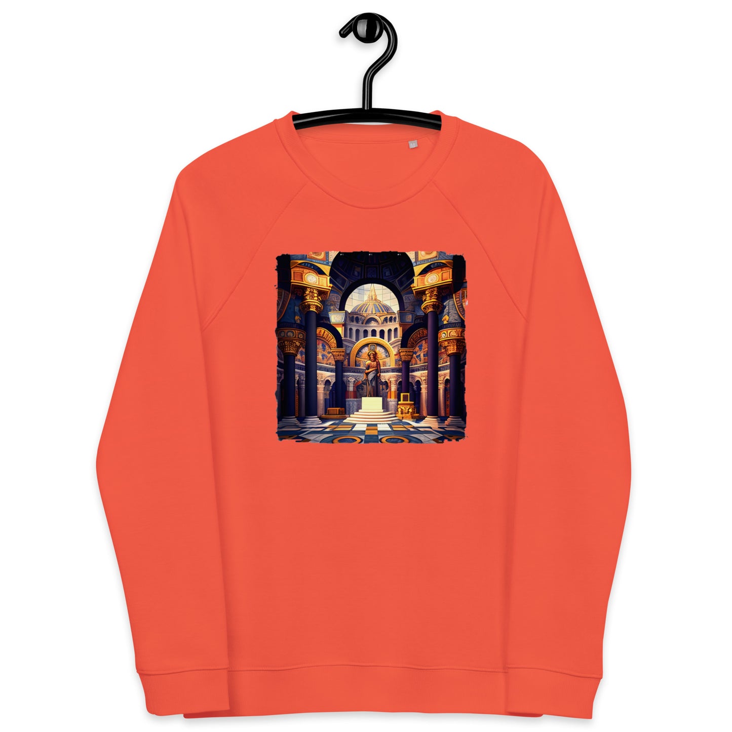 Sweatshirt écologique raglan unisexe : L'Âge d'or Byzantin