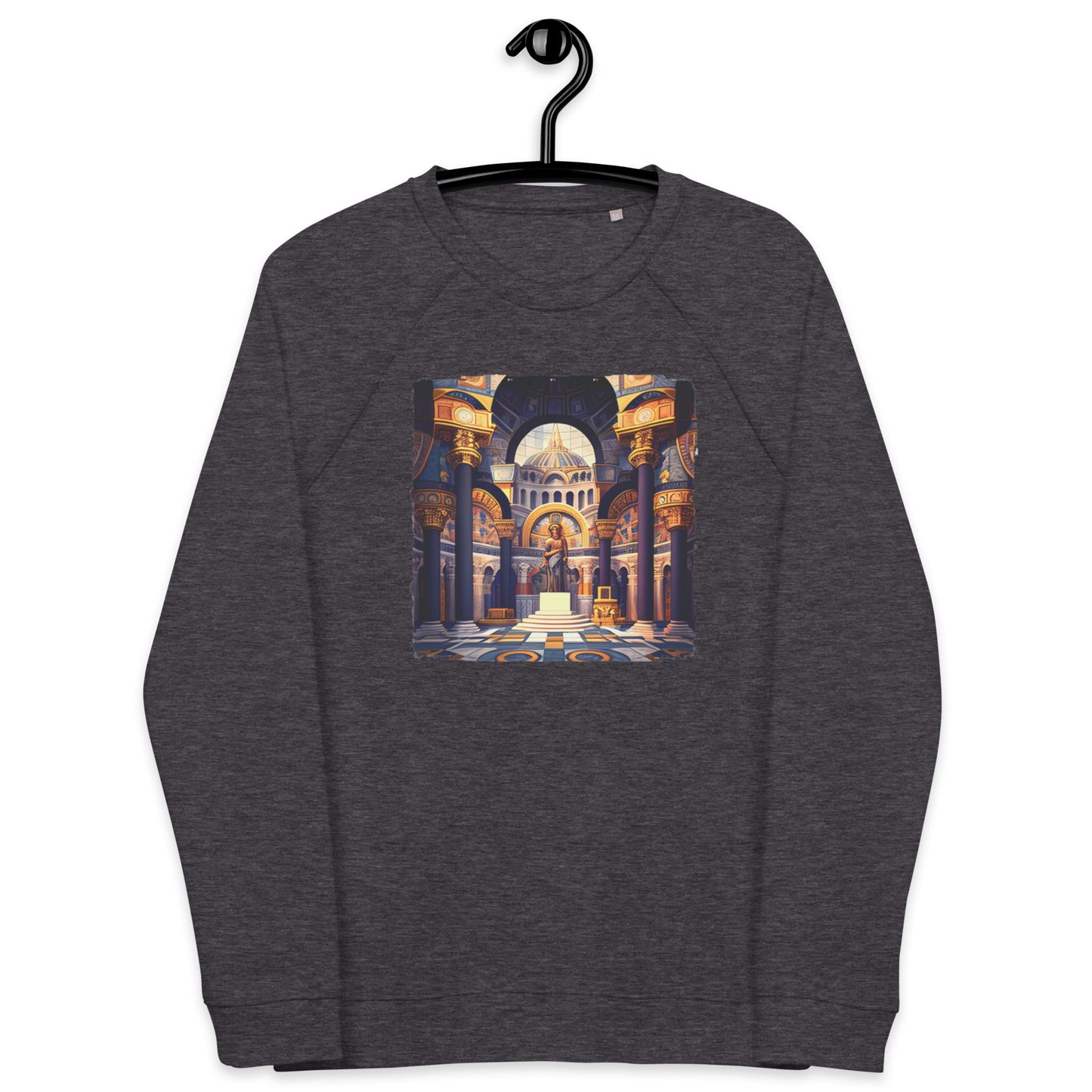 Sweatshirt écologique raglan unisexe : L'Âge d'or Byzantin