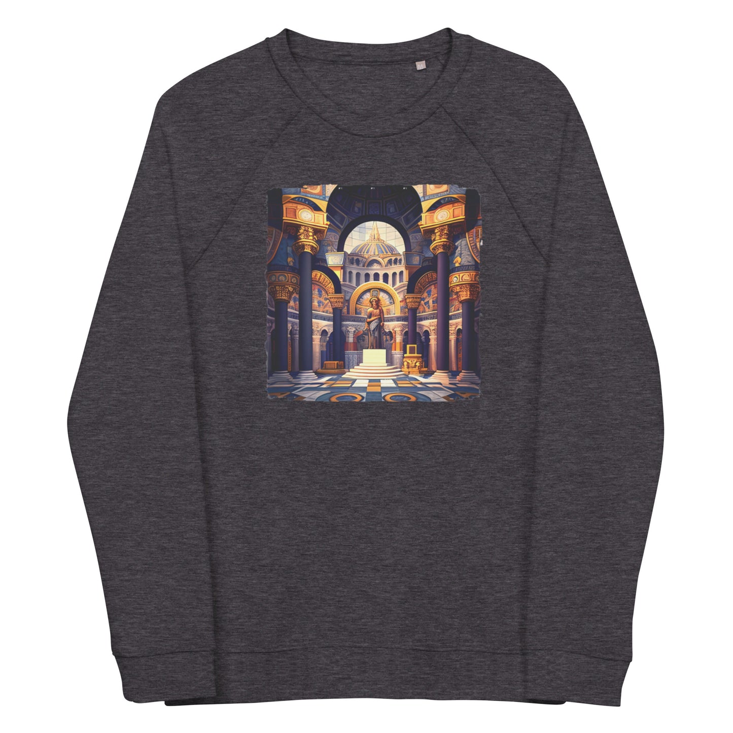 Sweatshirt écologique raglan unisexe : L'Âge d'or Byzantin