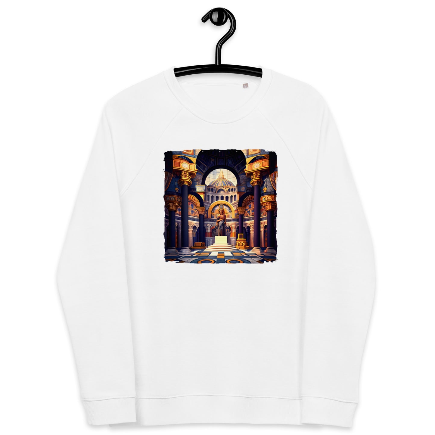 Sweatshirt écologique raglan unisexe : L'Âge d'or Byzantin