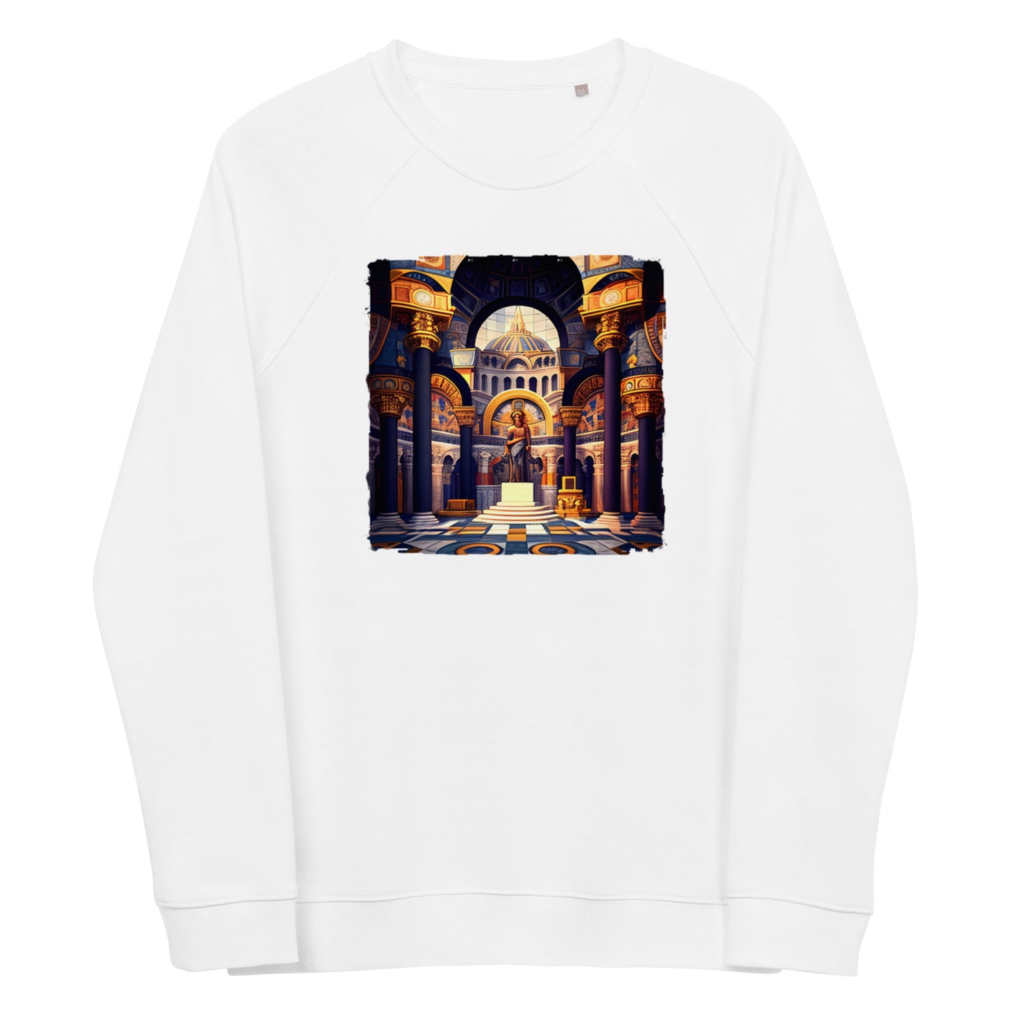 Sweatshirt écologique raglan unisexe : L'Âge d'or Byzantin